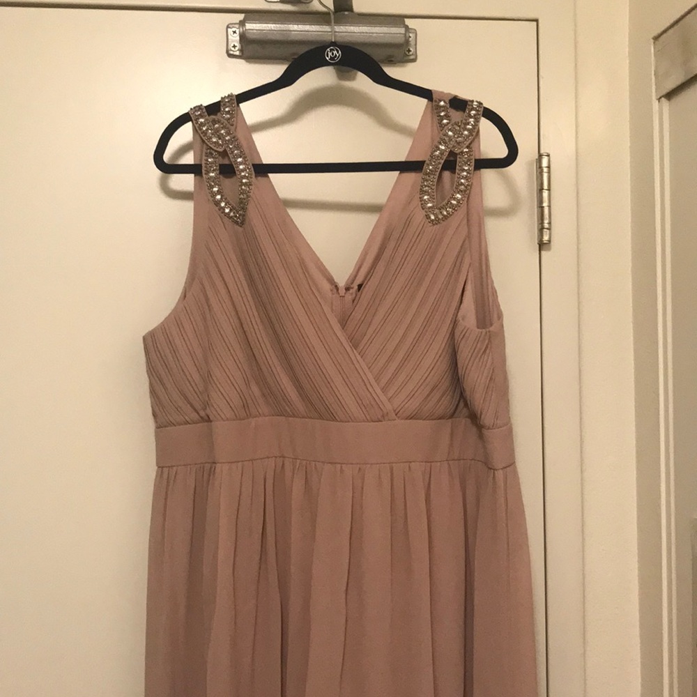 Blush/pink bridesmaid dress